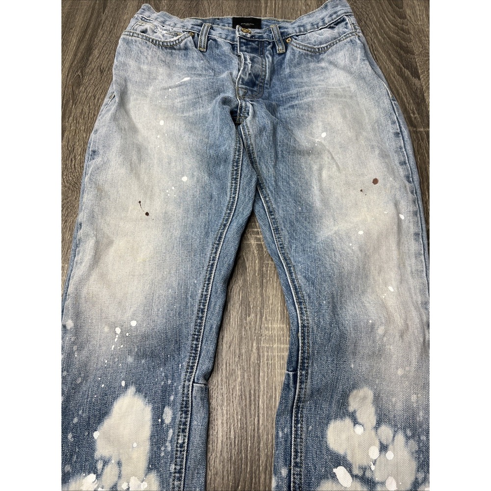Fear Of God Fifth Collection Selvedge Painters Paint Splatter Jeans Sz 29 - Picture 7 of 16